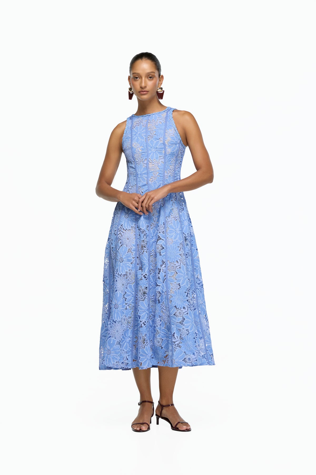 ANTOINETTE MIDI DRESS BLUE