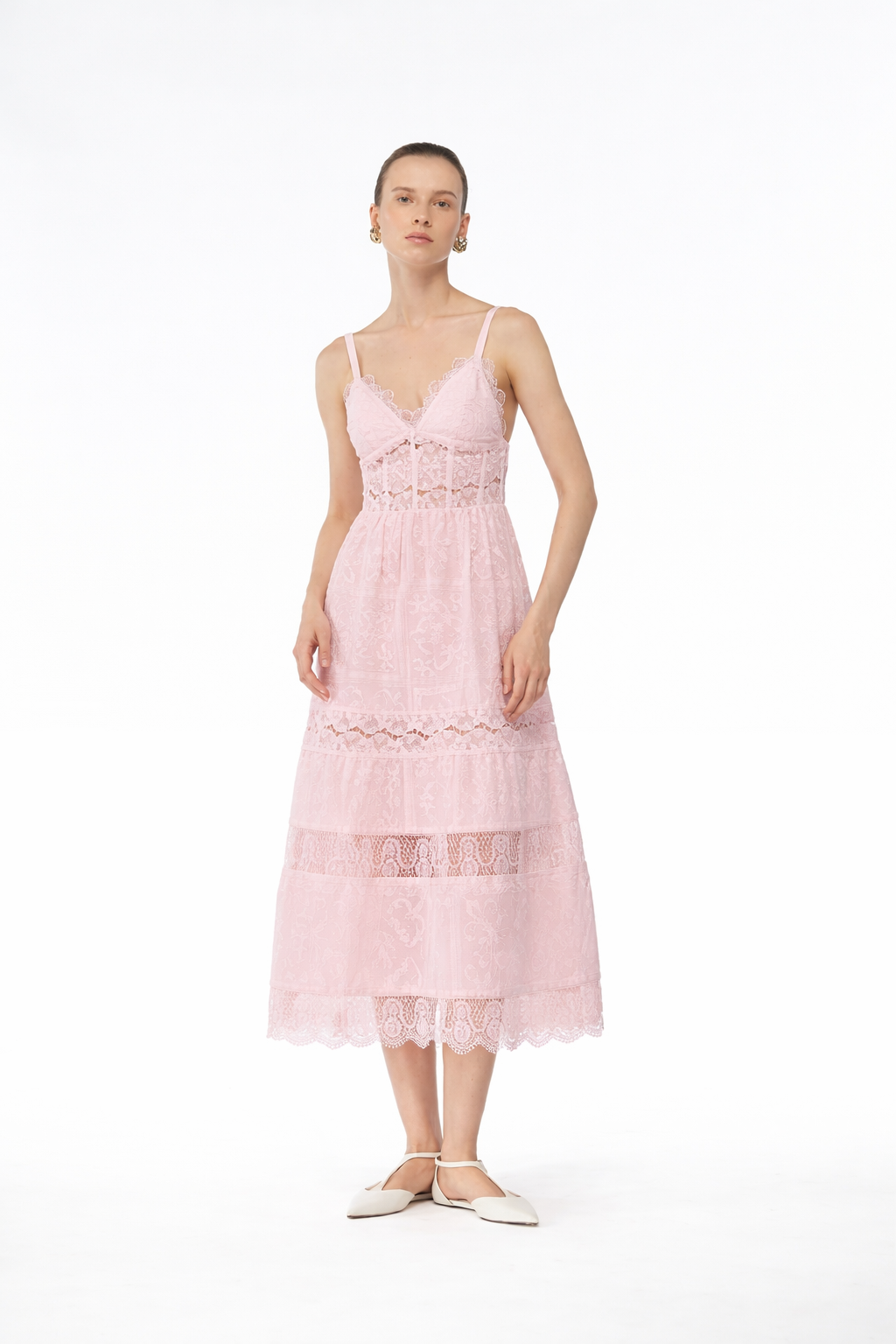 AMARELLE MIDI DRESS PINK