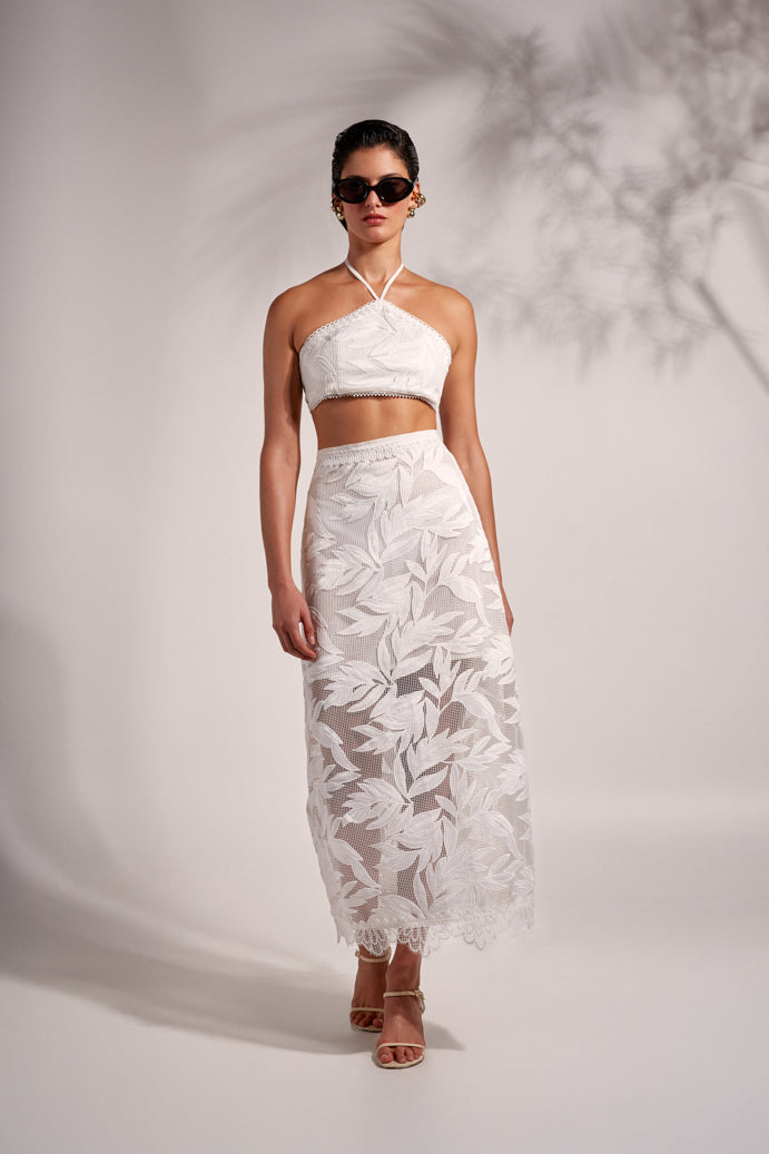 ARYA MAXI SKIRT WHITE