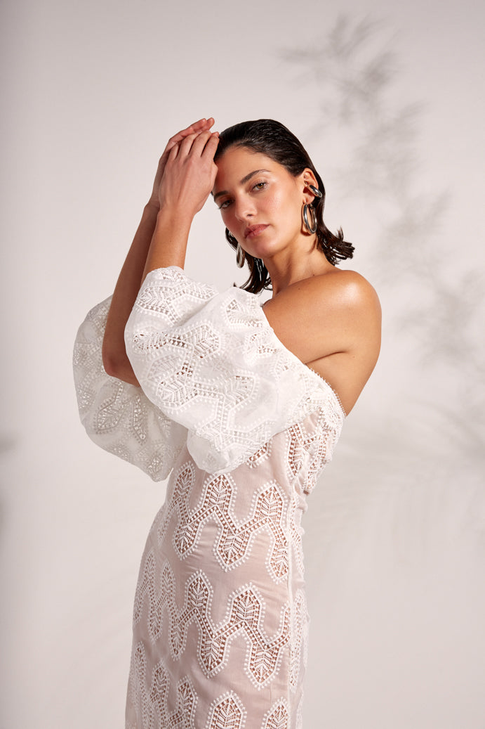 AURELIA MAXI DRESS WHITE