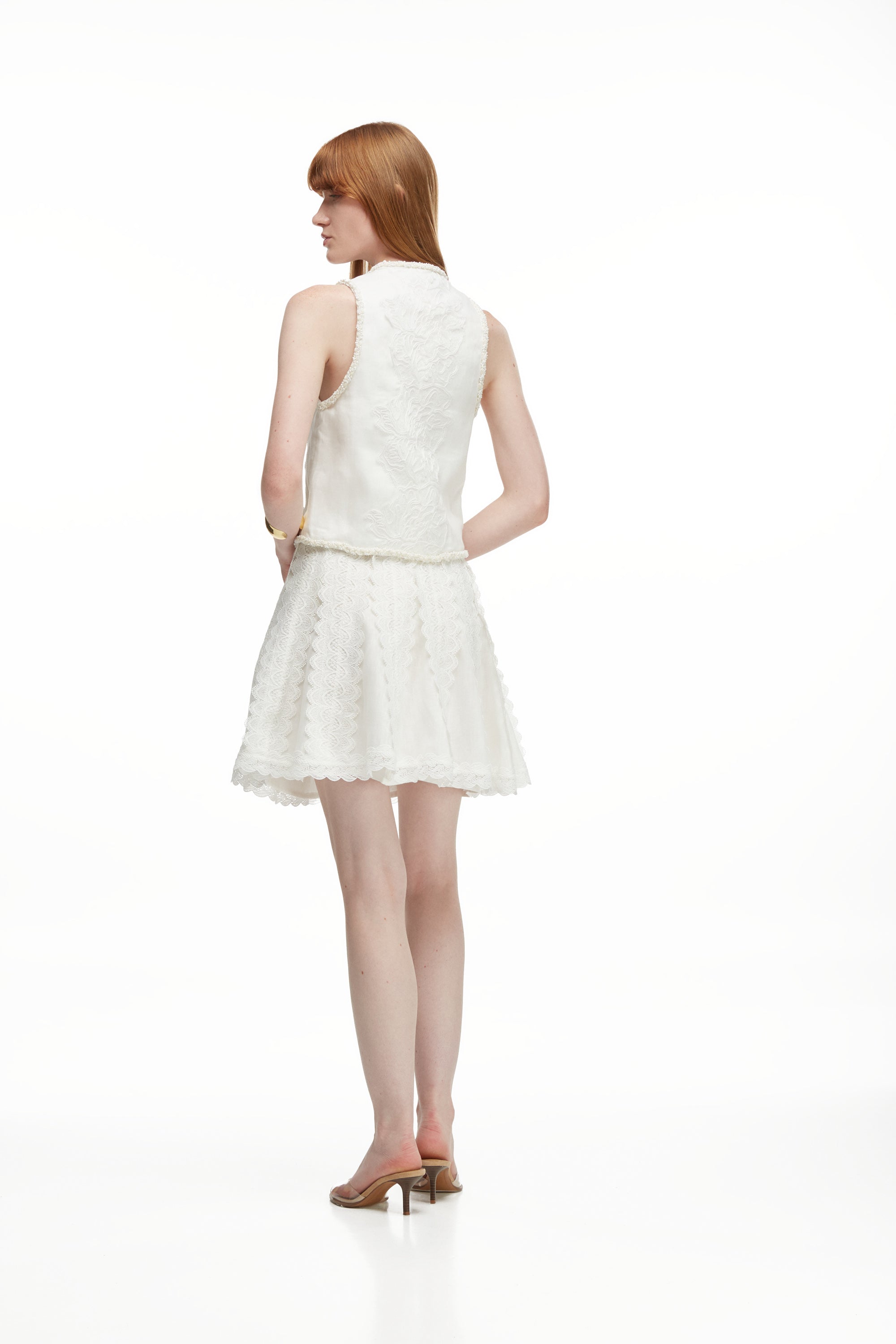 RESPLANDOR MINI SKIRT WHITE