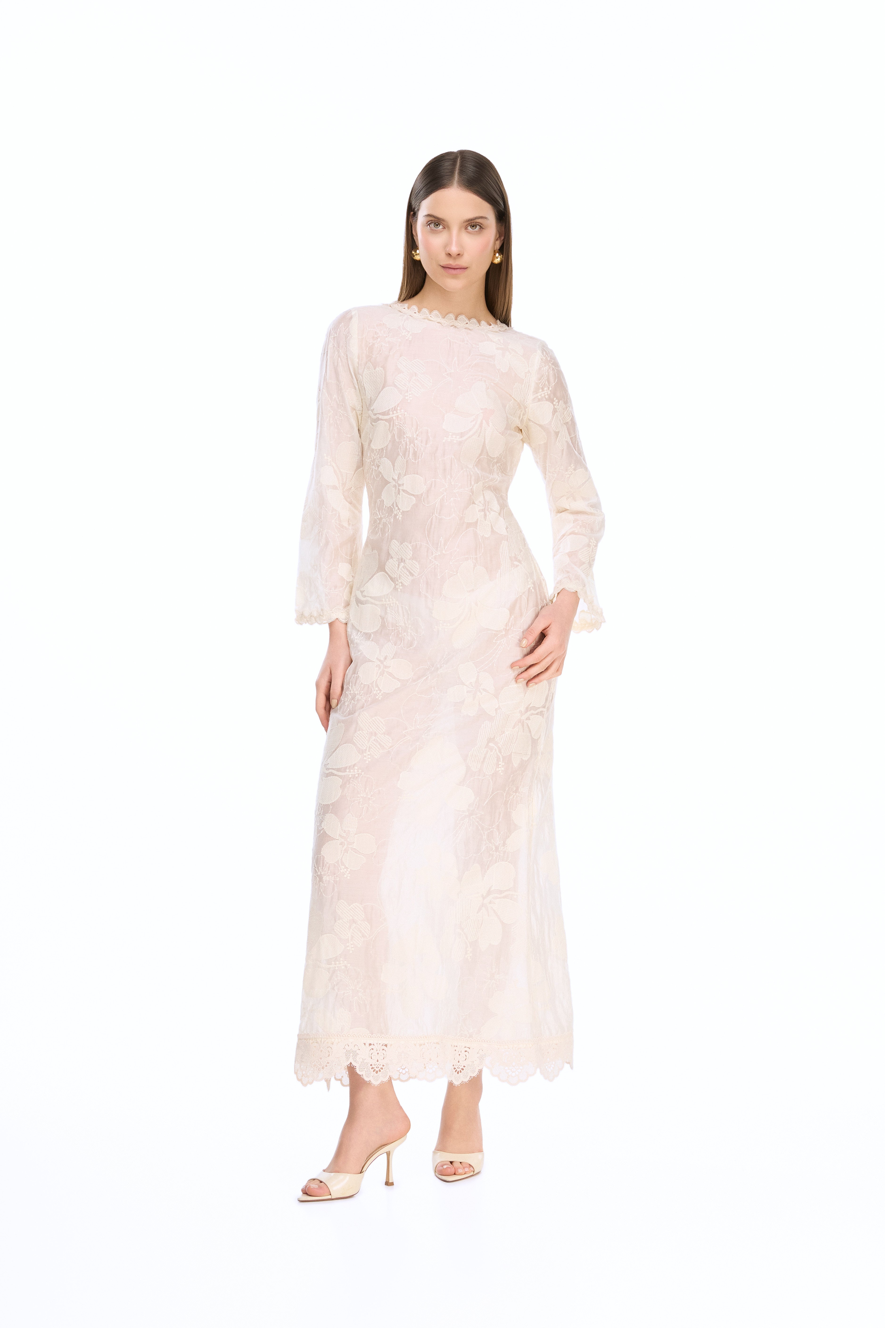 CELINE MAXI DRESS CREAM