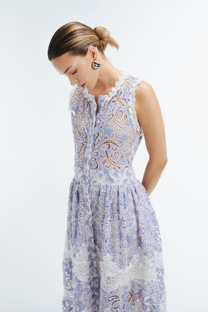 GAIA MAXI DRESS BLUE