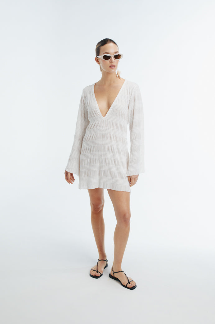 ELARA MINI DRESS WHITE