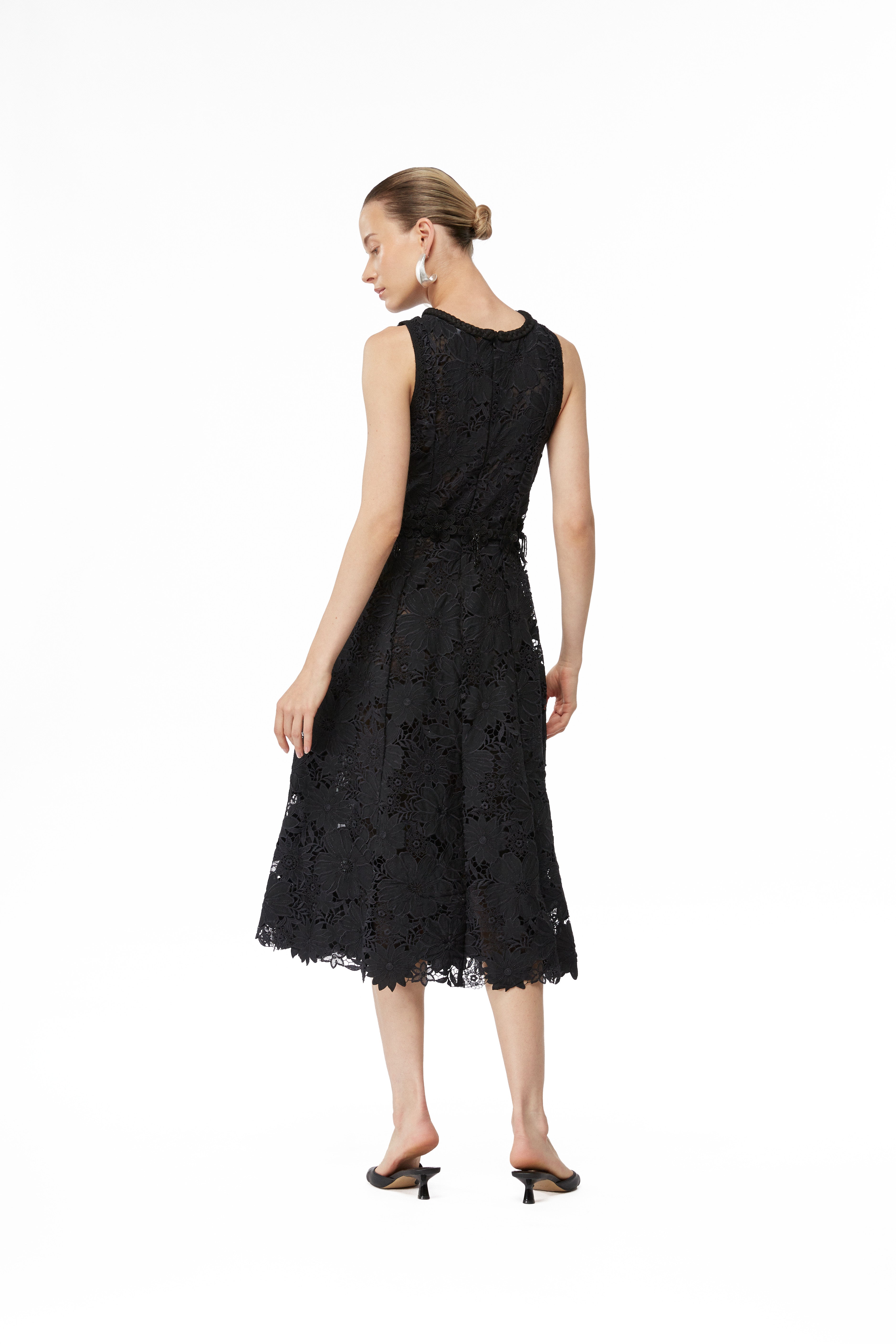 FARAH MIDI DRESS BLACK