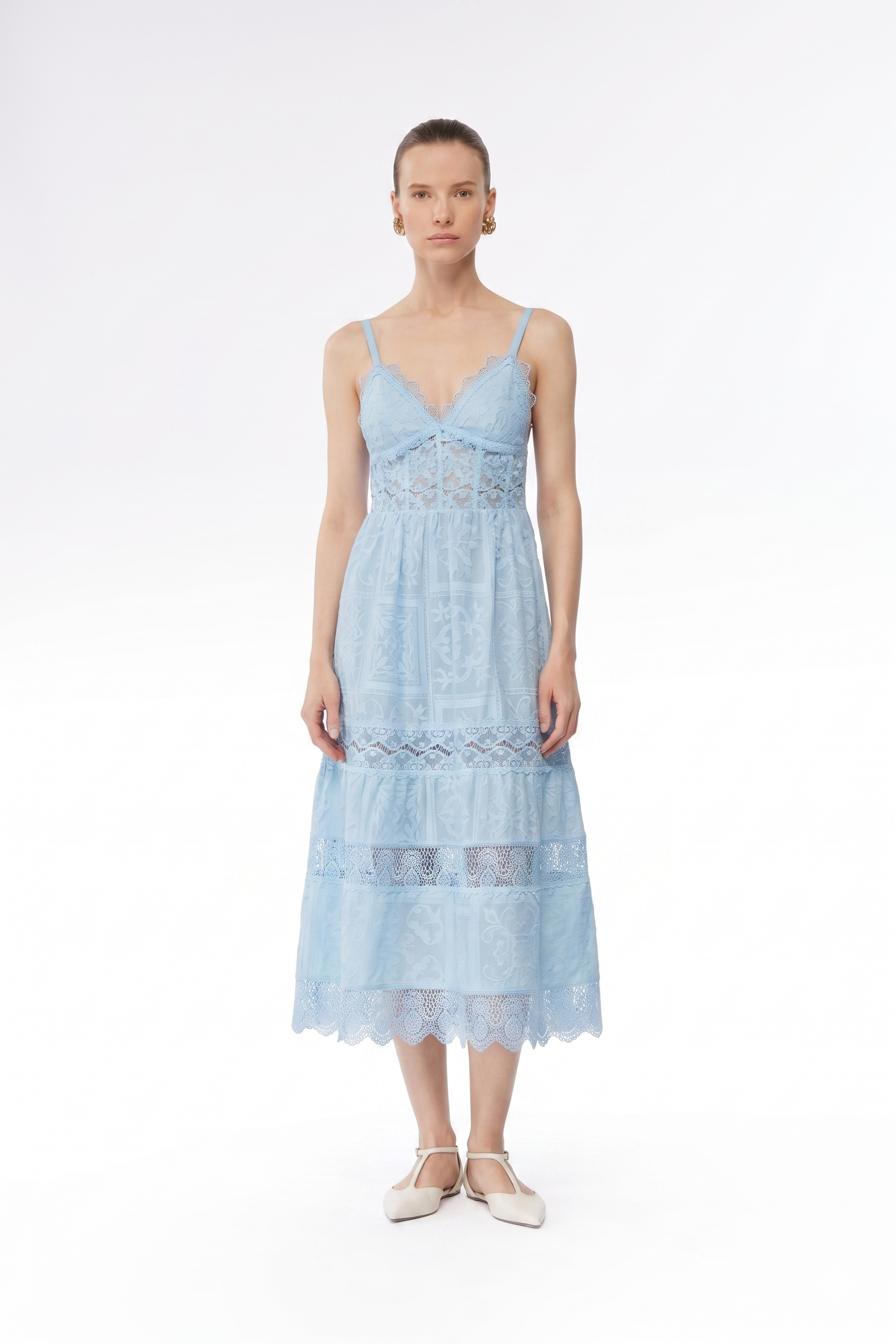 AMARELLE MIDI DRESS BLUE