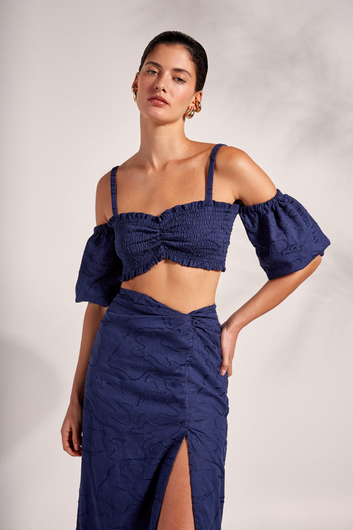 JADE TOP NAVY BLUE