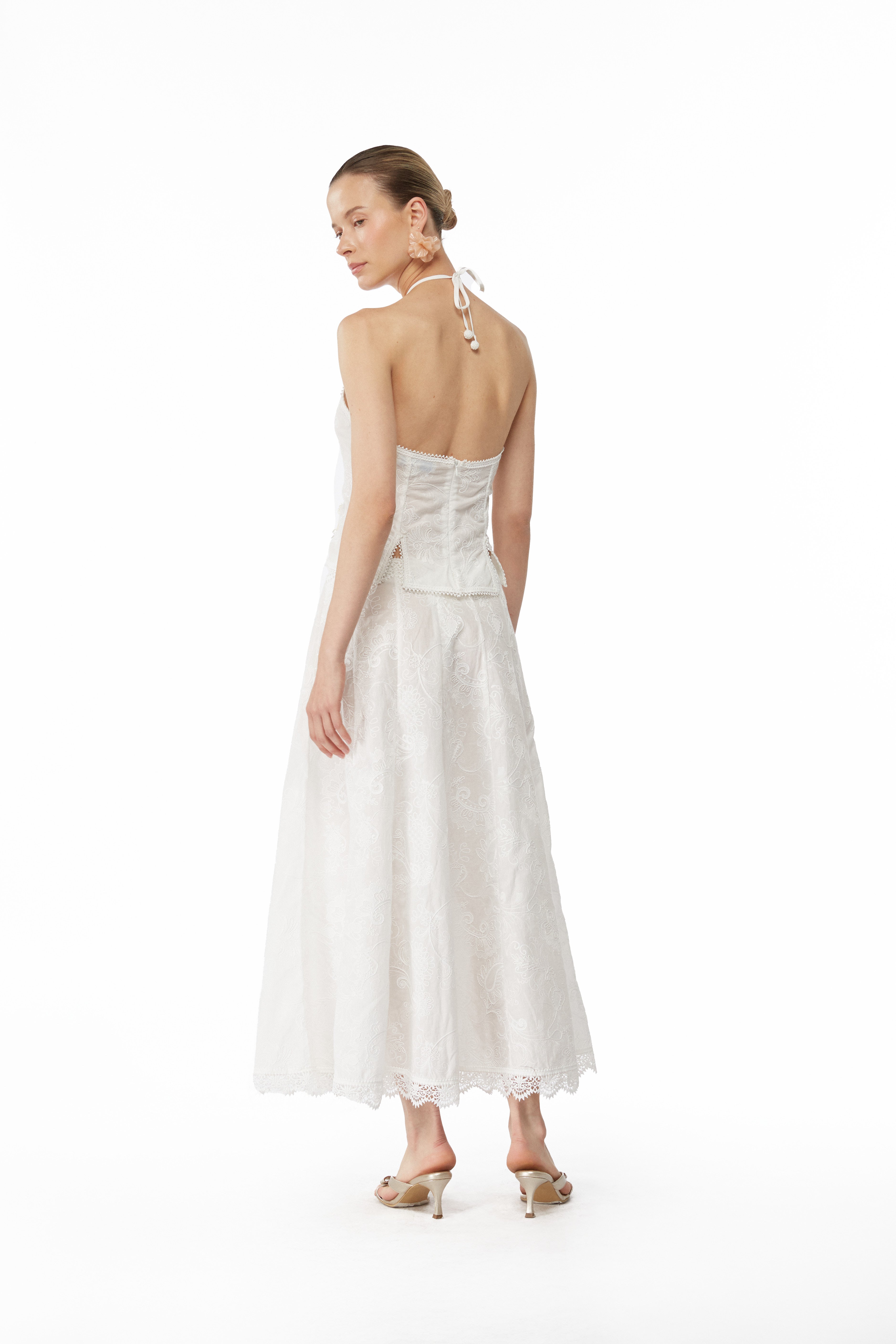 KALUA MAXI SKIRT WHITE