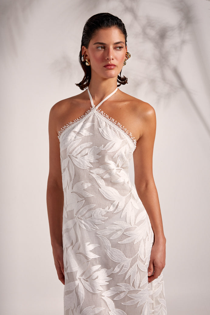 NIA MAXI DRESS WHITE