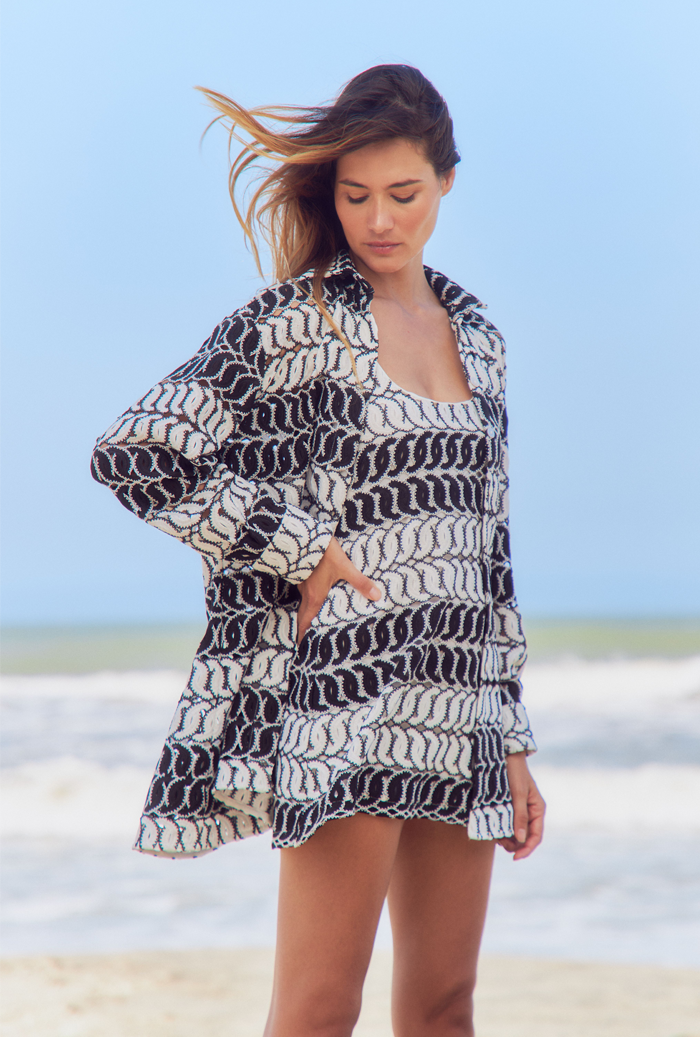 PARAMO SHIRT BLACK/WHITE