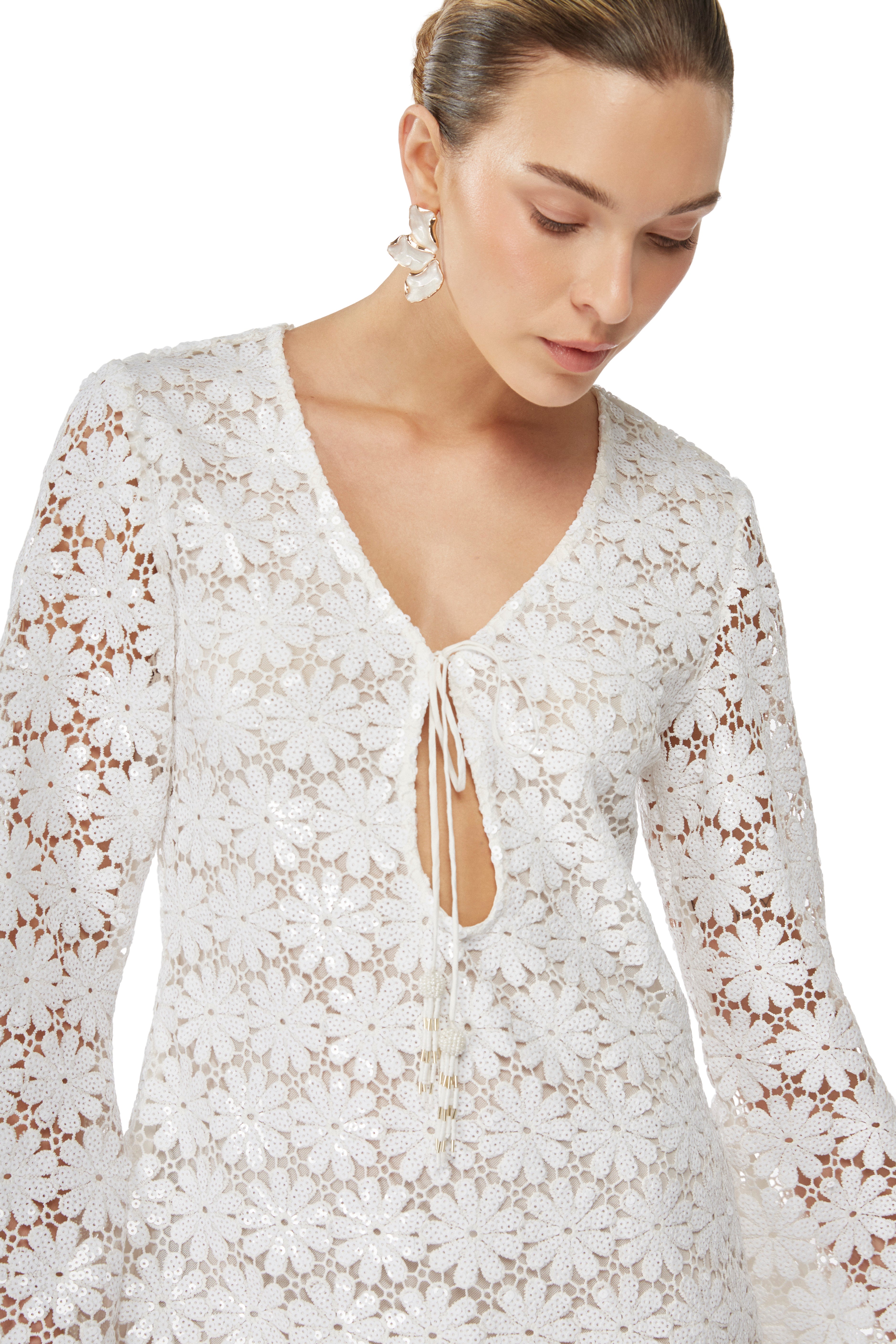 SERAPHINE MINI DRESS WHITE