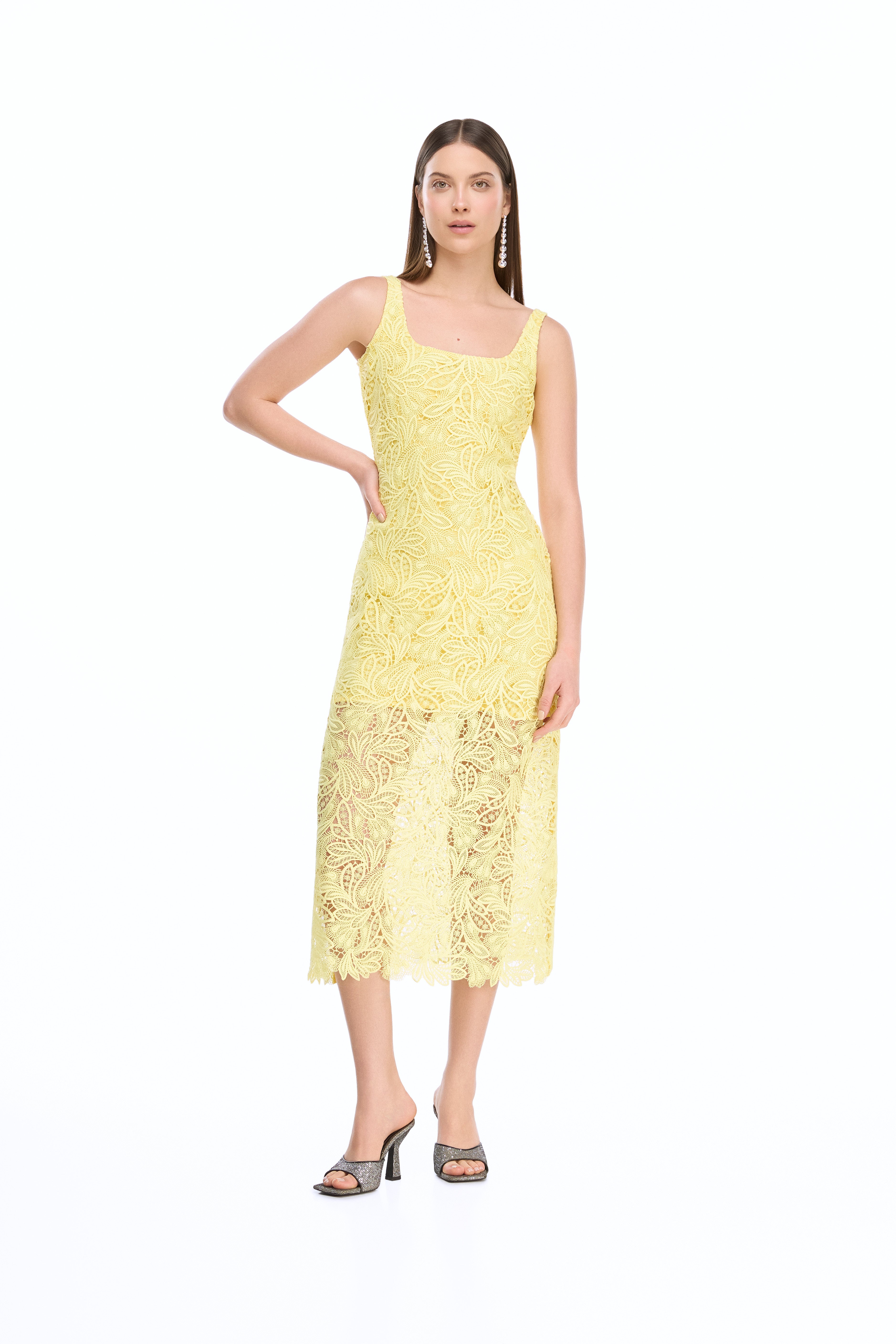 SHADI MIDI DRESS YELLOW