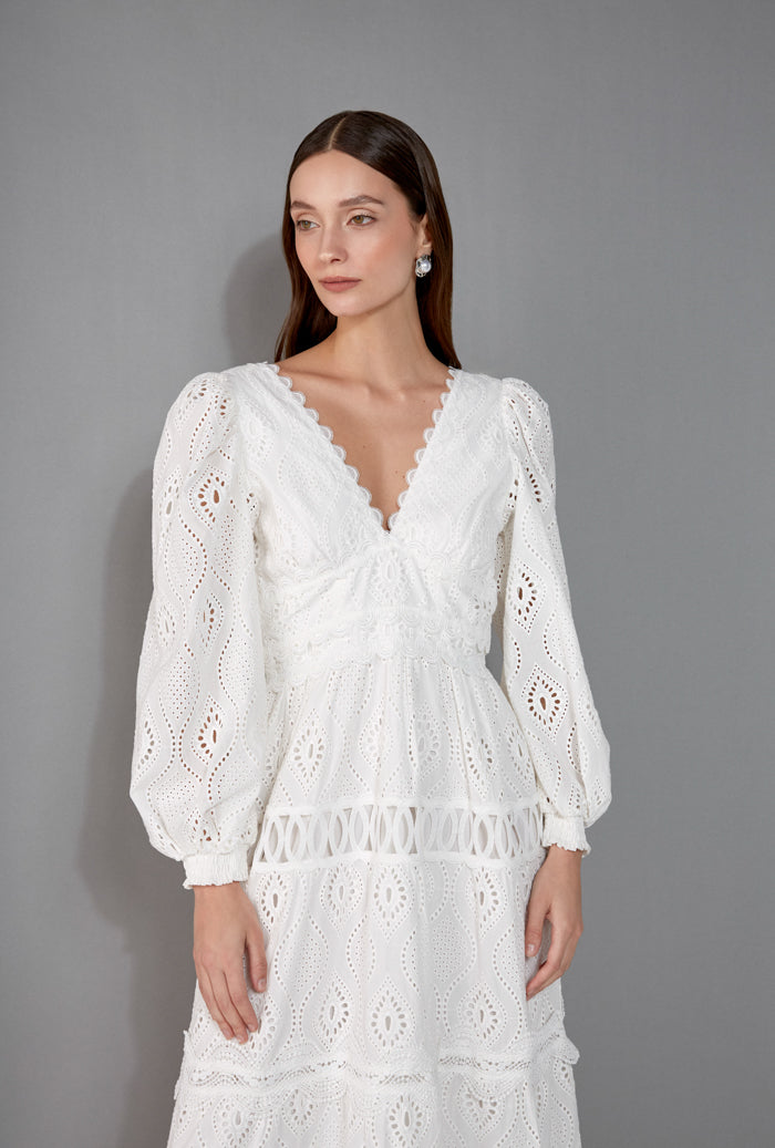 AMARANTA MAXI DRESS WHITE