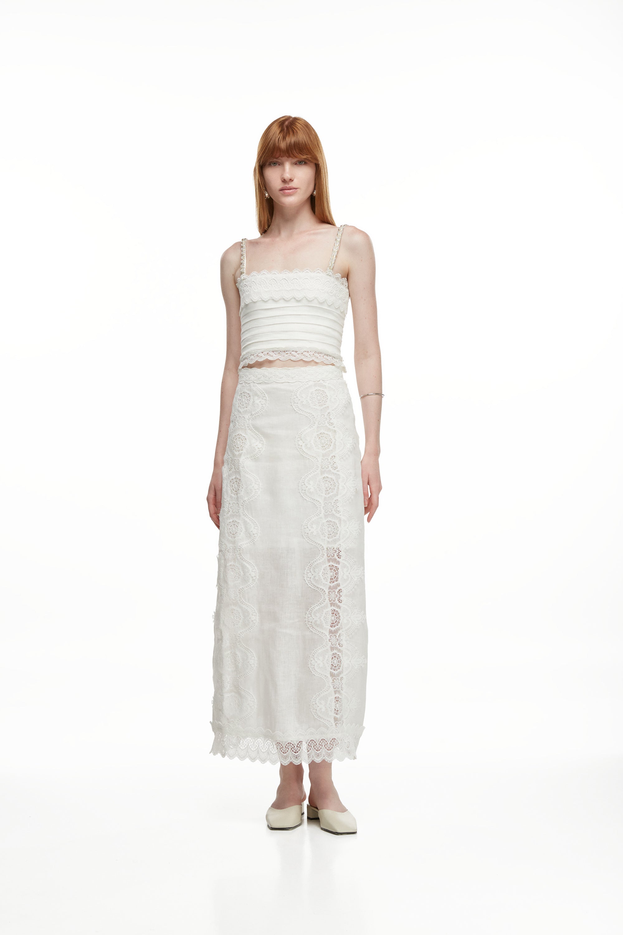 LIRIO MAXI SKIRT WHITE