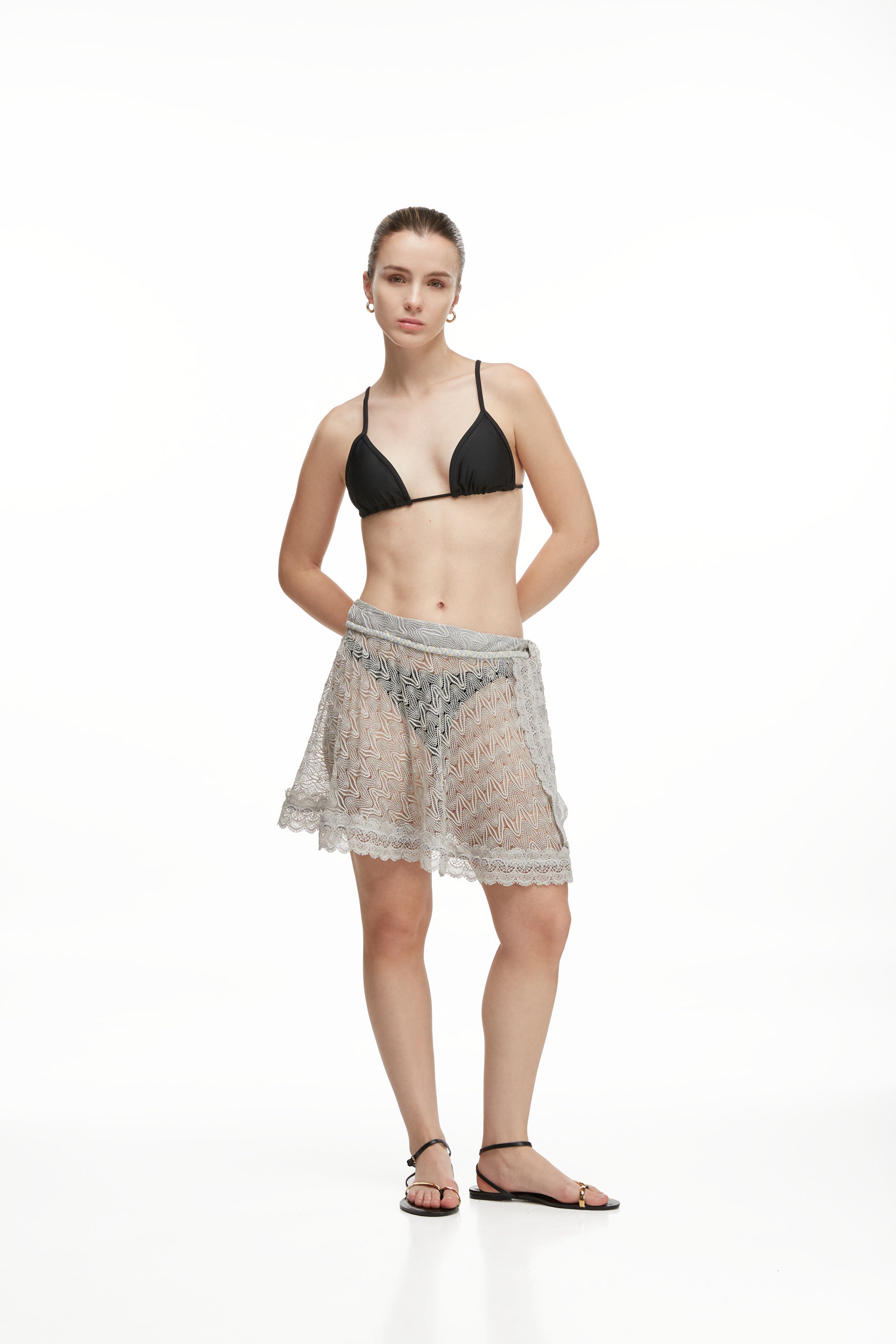 VEGA MINI SKIRT SILVER