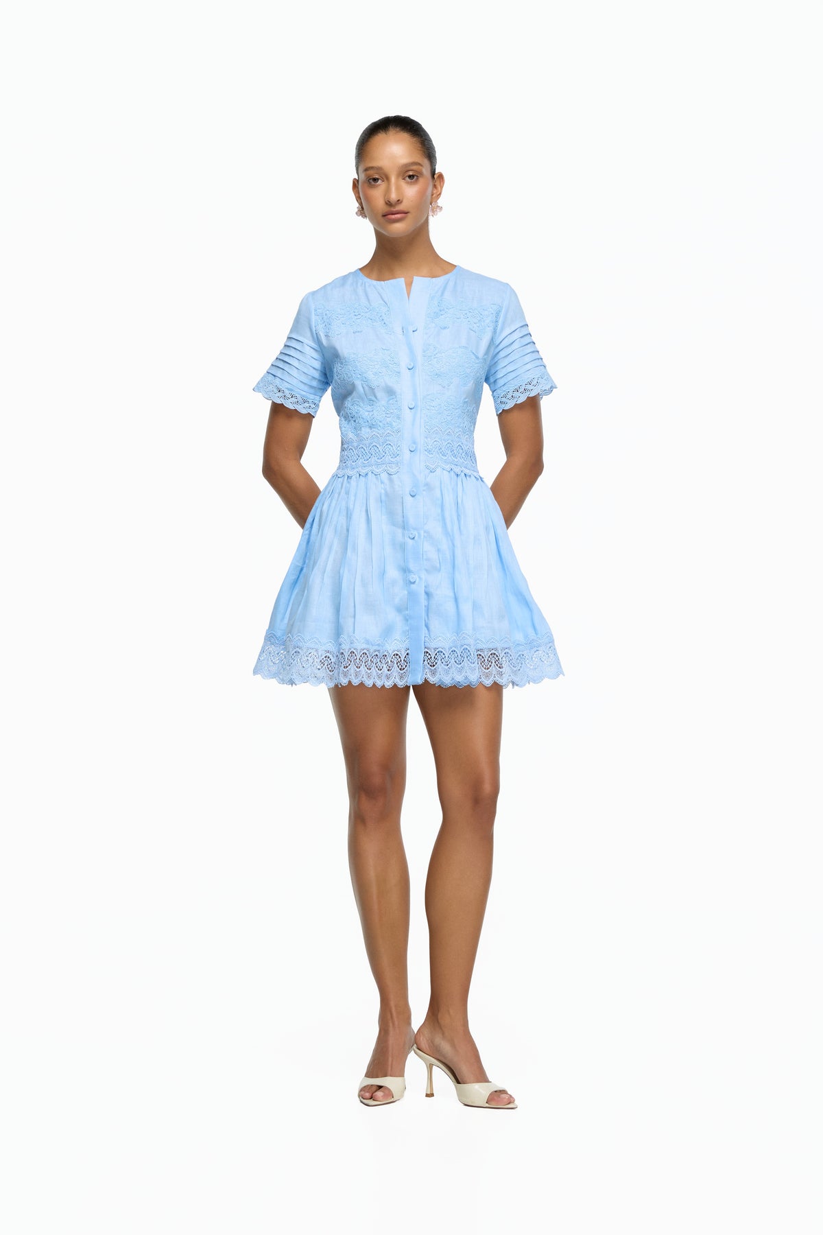 CHLOE MINI DRESS BLUE