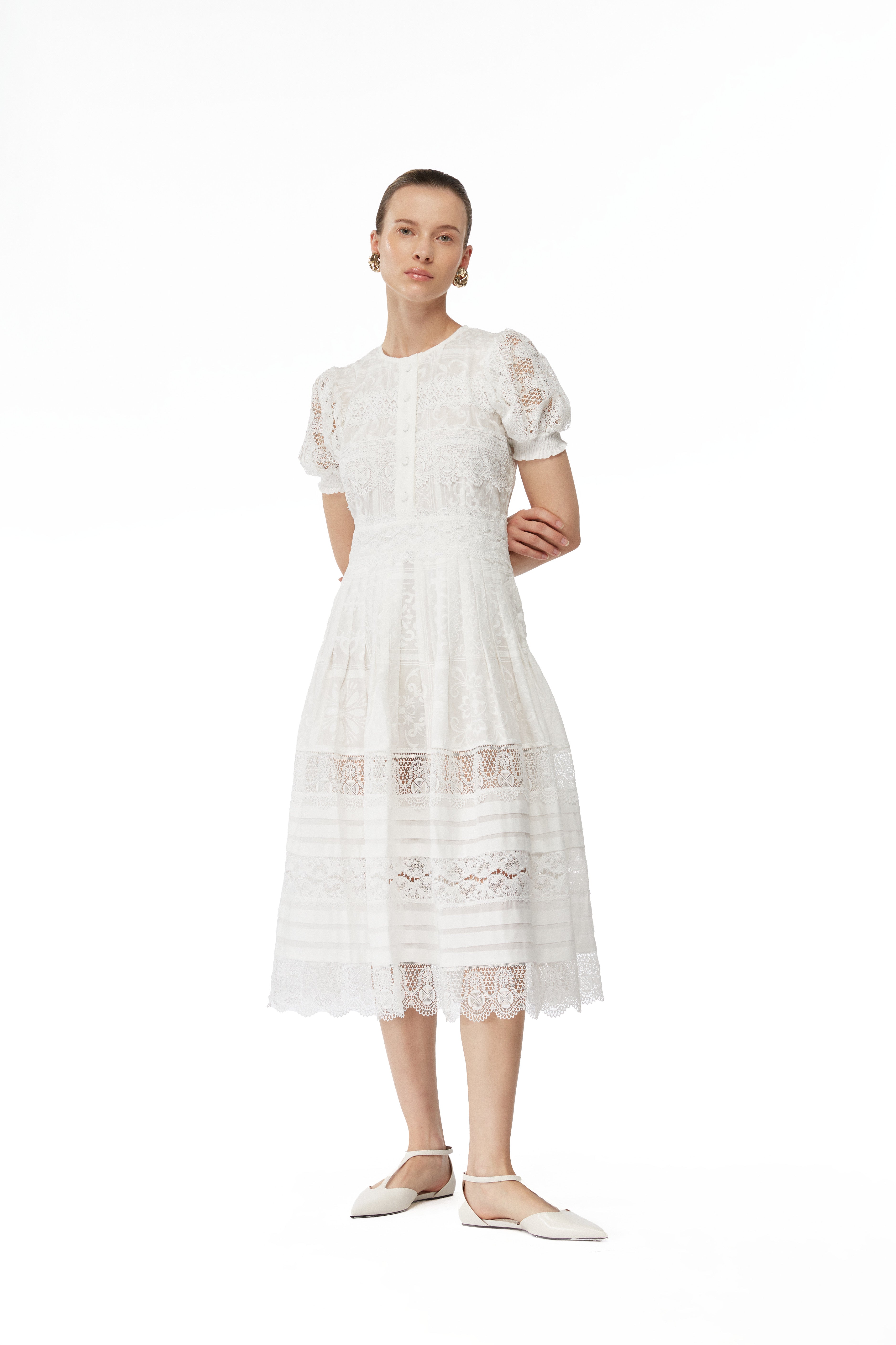 ETOILE MIDI DRESS WHITE
