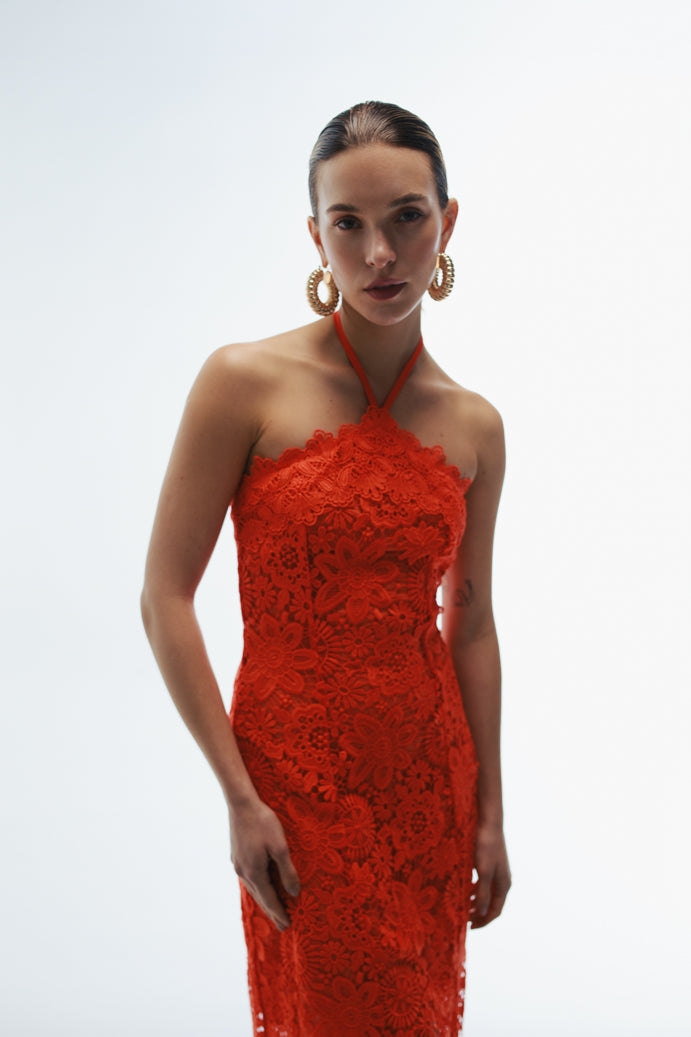 VISCAYA MAXI DRESS FLAME