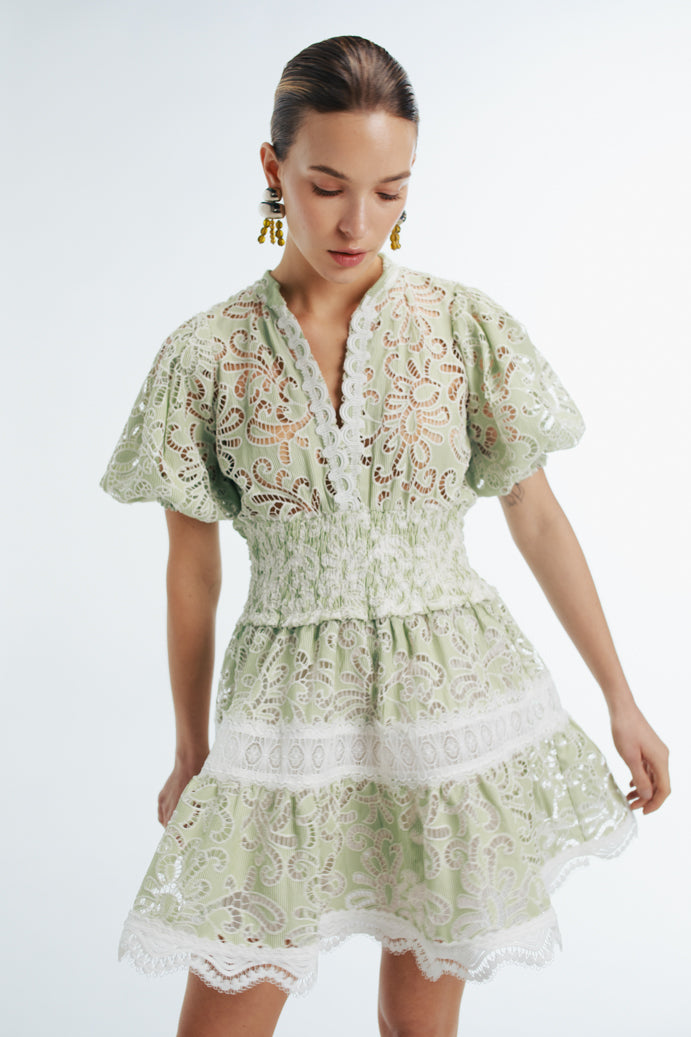 MARION MINI DRESS GREEN