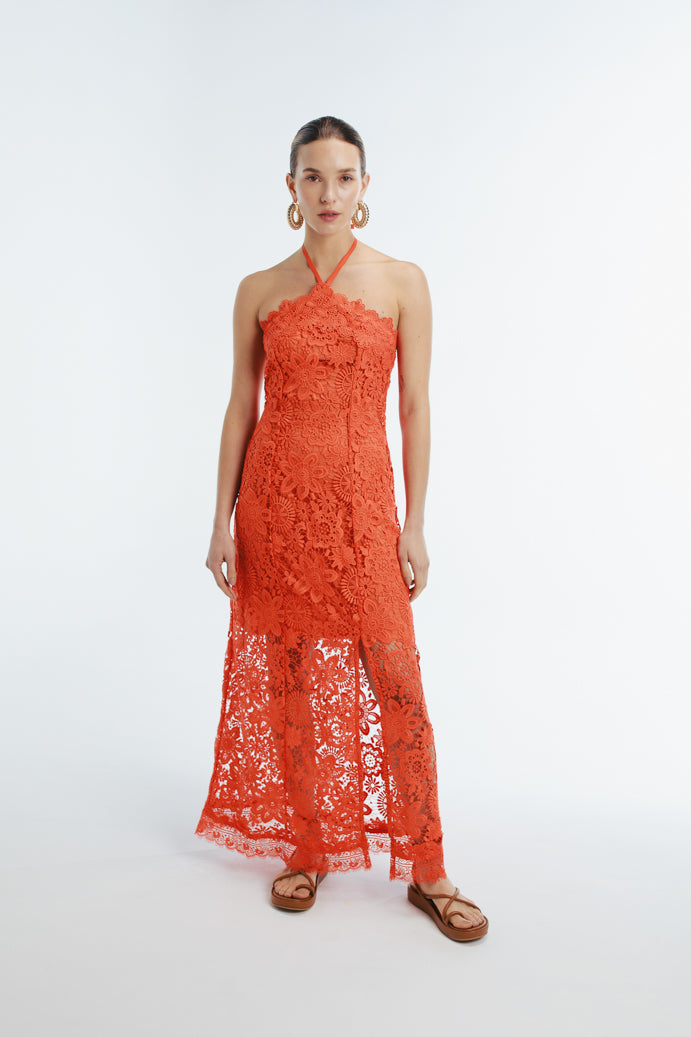 VISCAYA MAXI DRESS FLAME