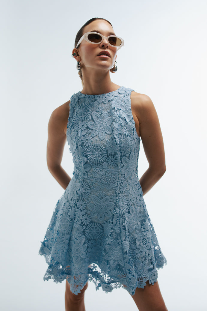 MILA MINI DRESS SKY