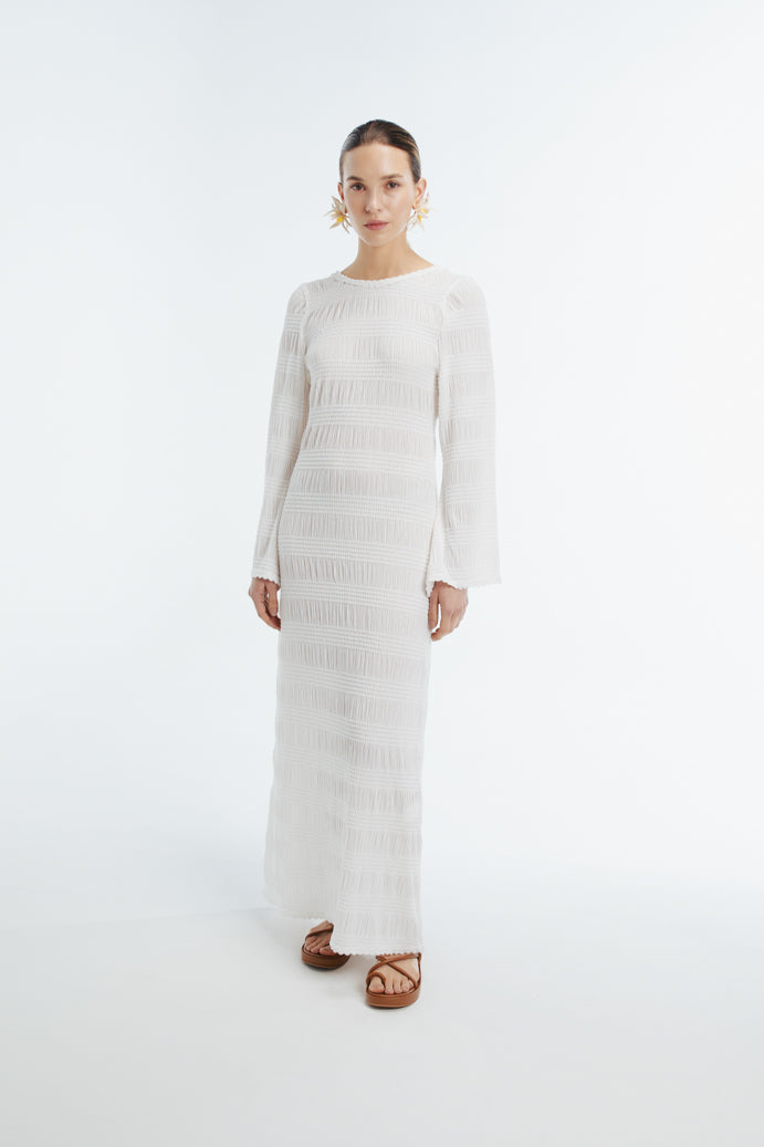 CABANA MAXI DRESS WHITE