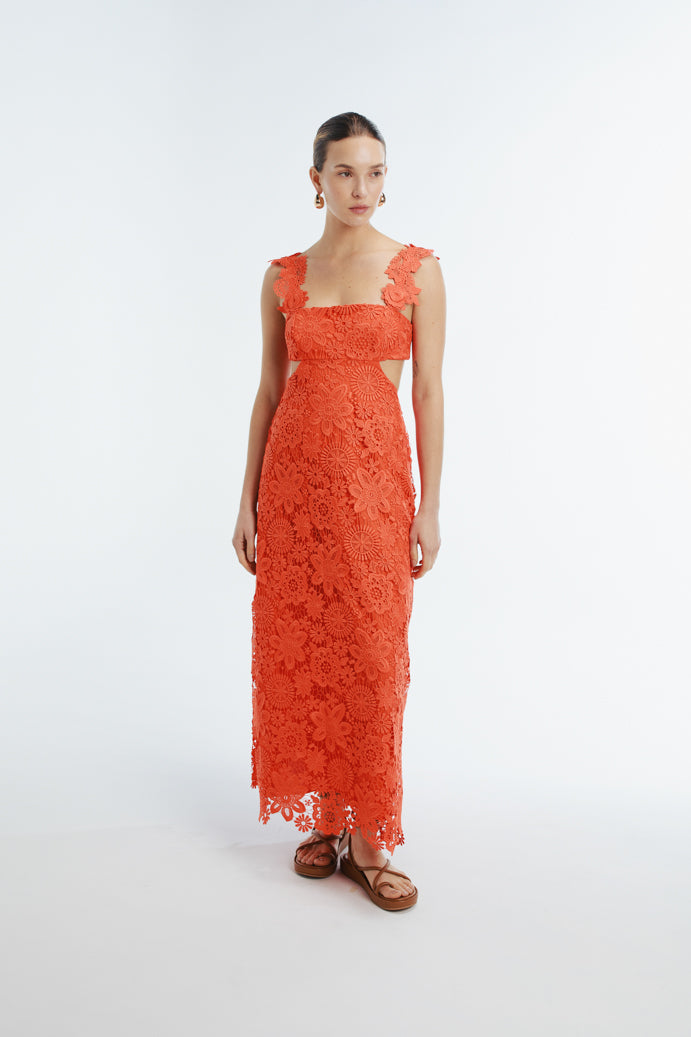 MIRAMAR MAXI DRESS FLAME
