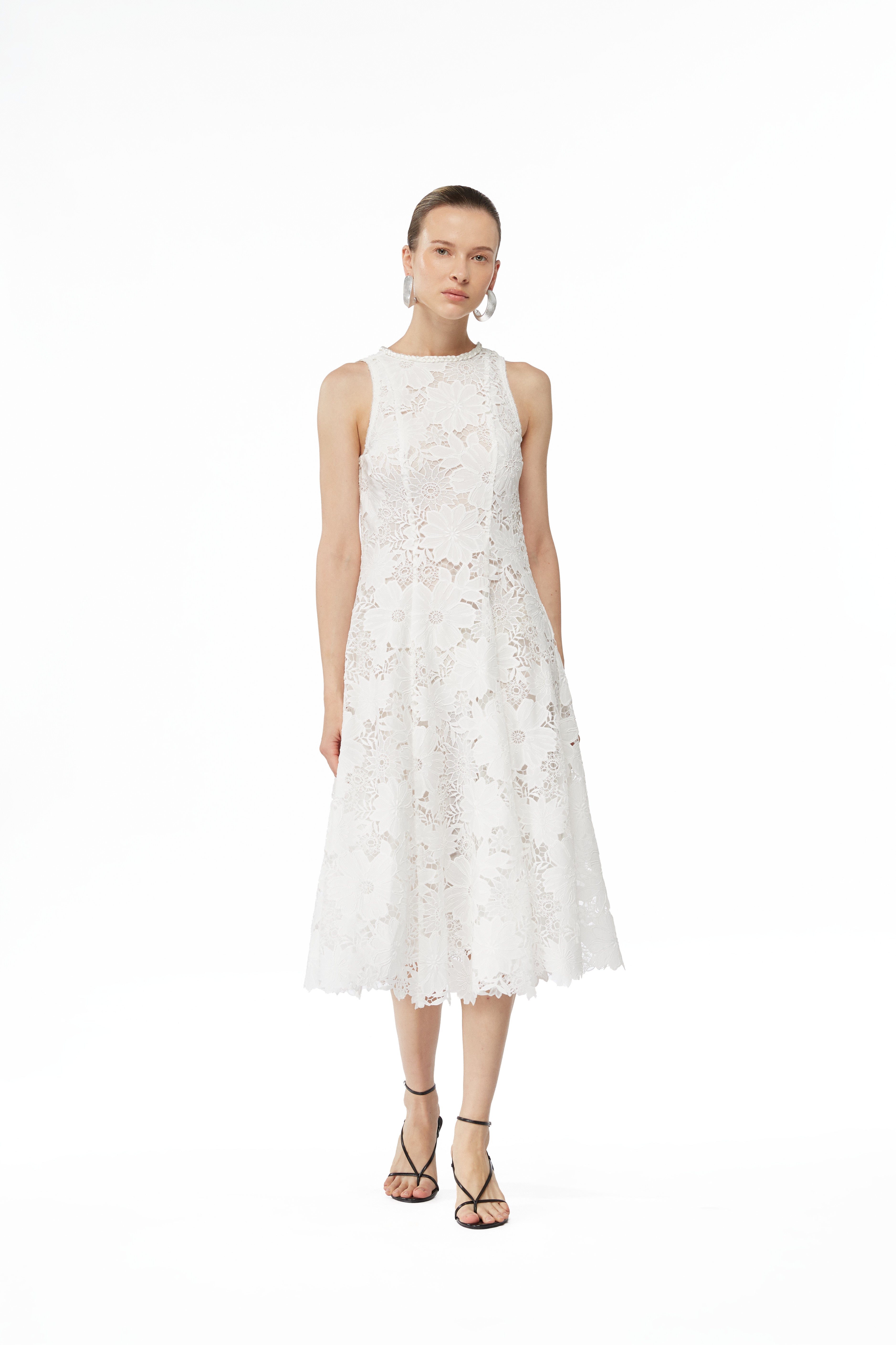 FARAH MIDI DRESS WHITE