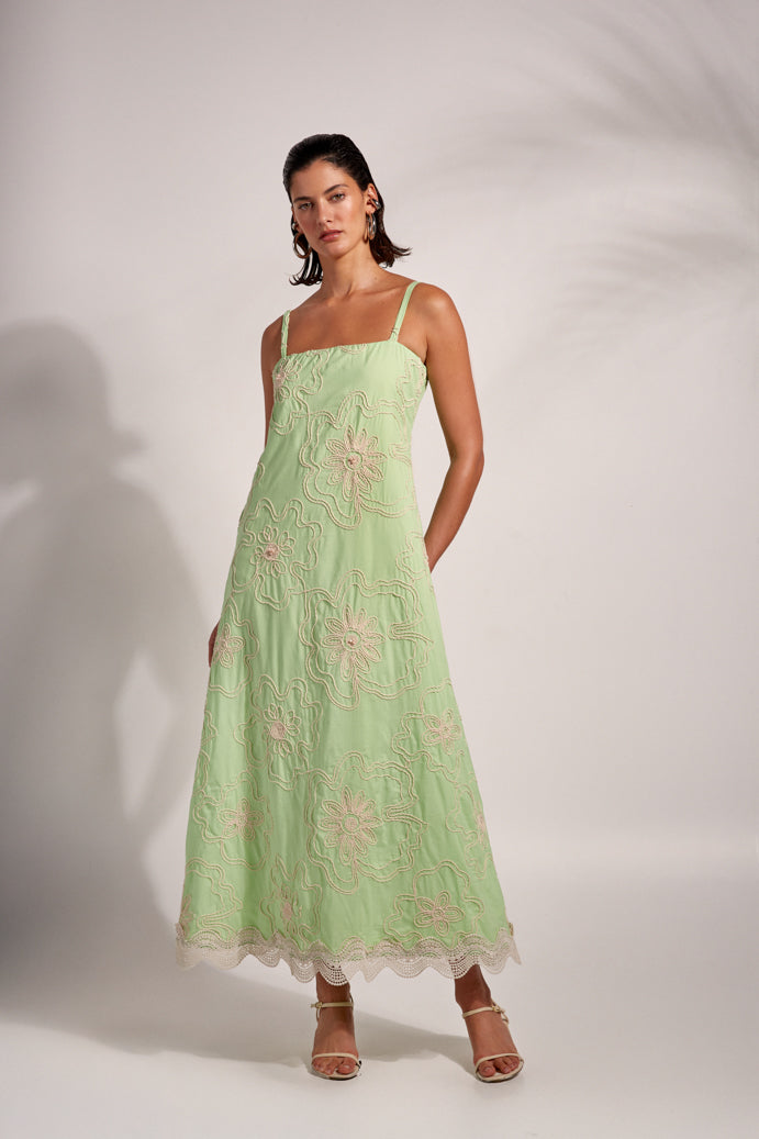 ISORA MAXI DRESS GREEN