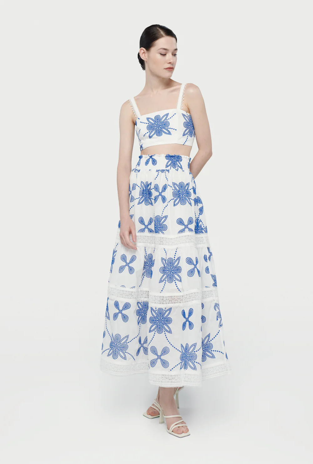 KELLY TOP WHITE/BLUE