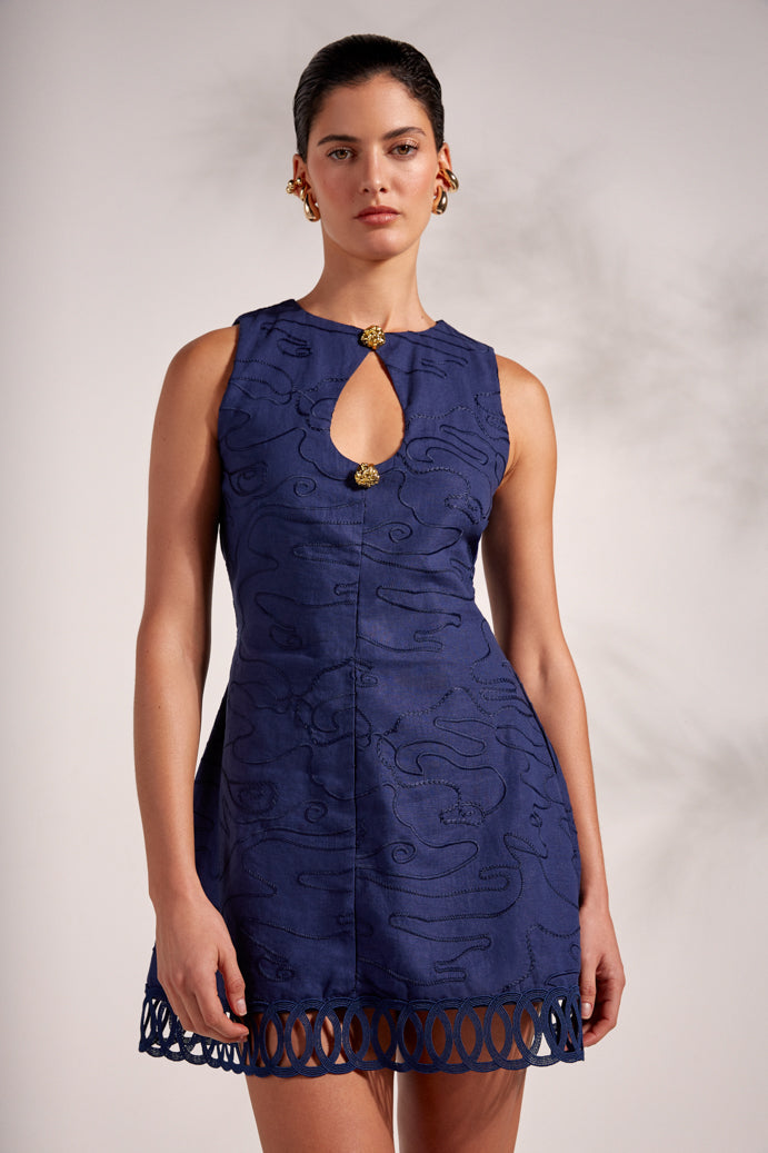 KIMI MINI DRESS NAVY BLUE