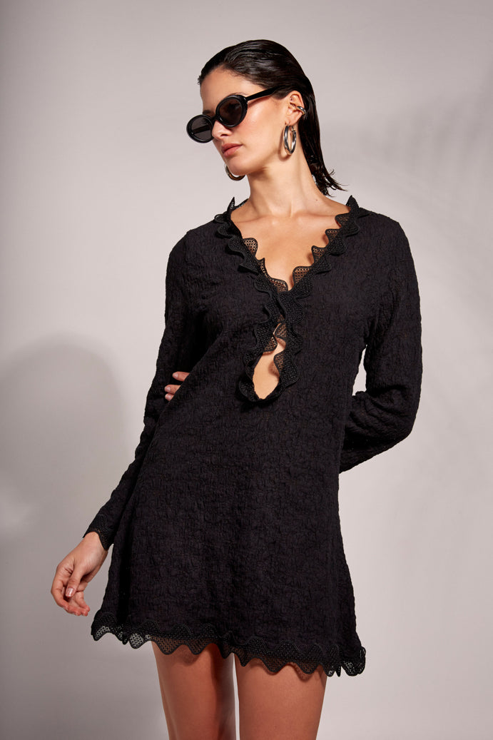 LAVA MINI DRESS BLACK