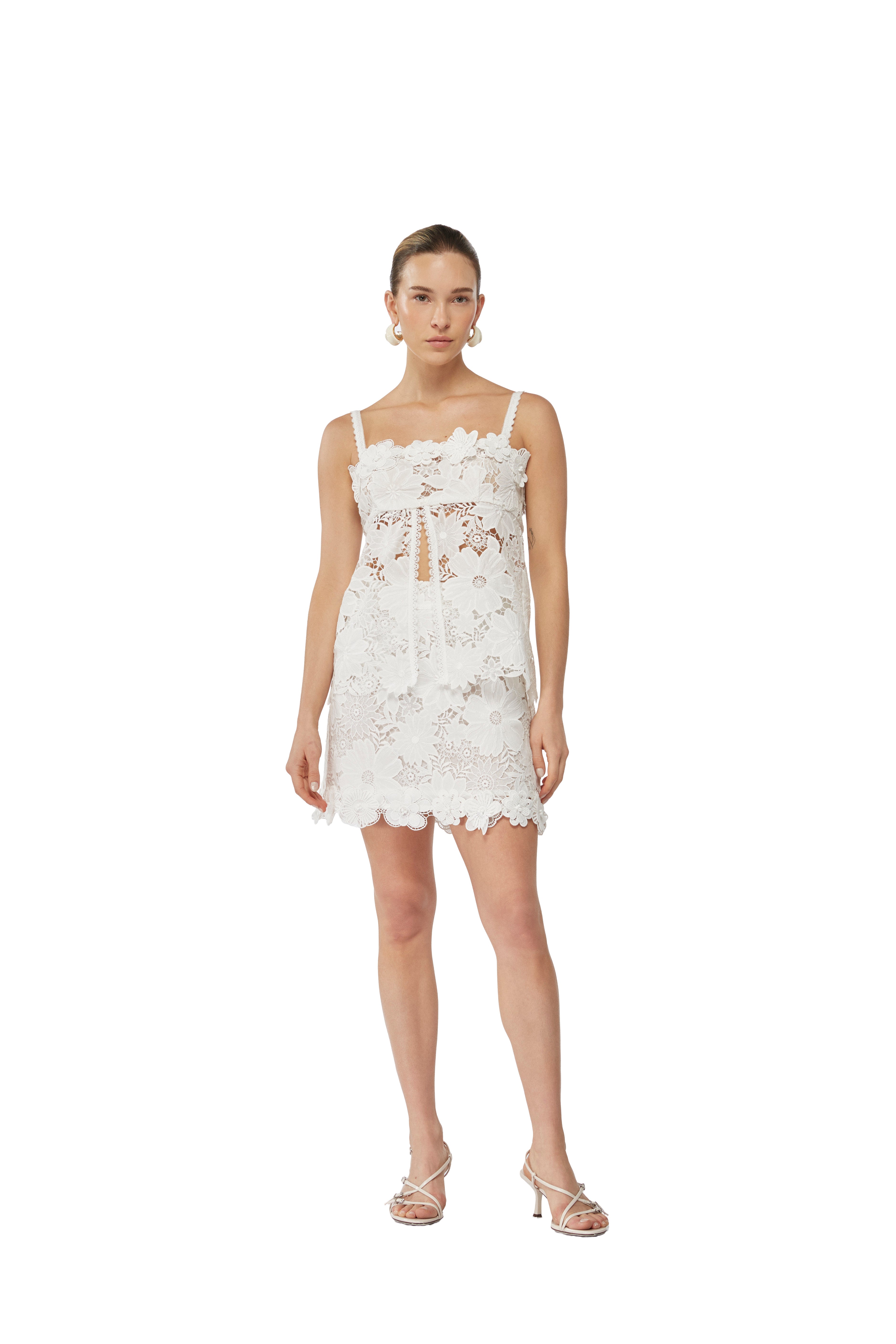 MAGNOLIA MINI SKIRT WHITE