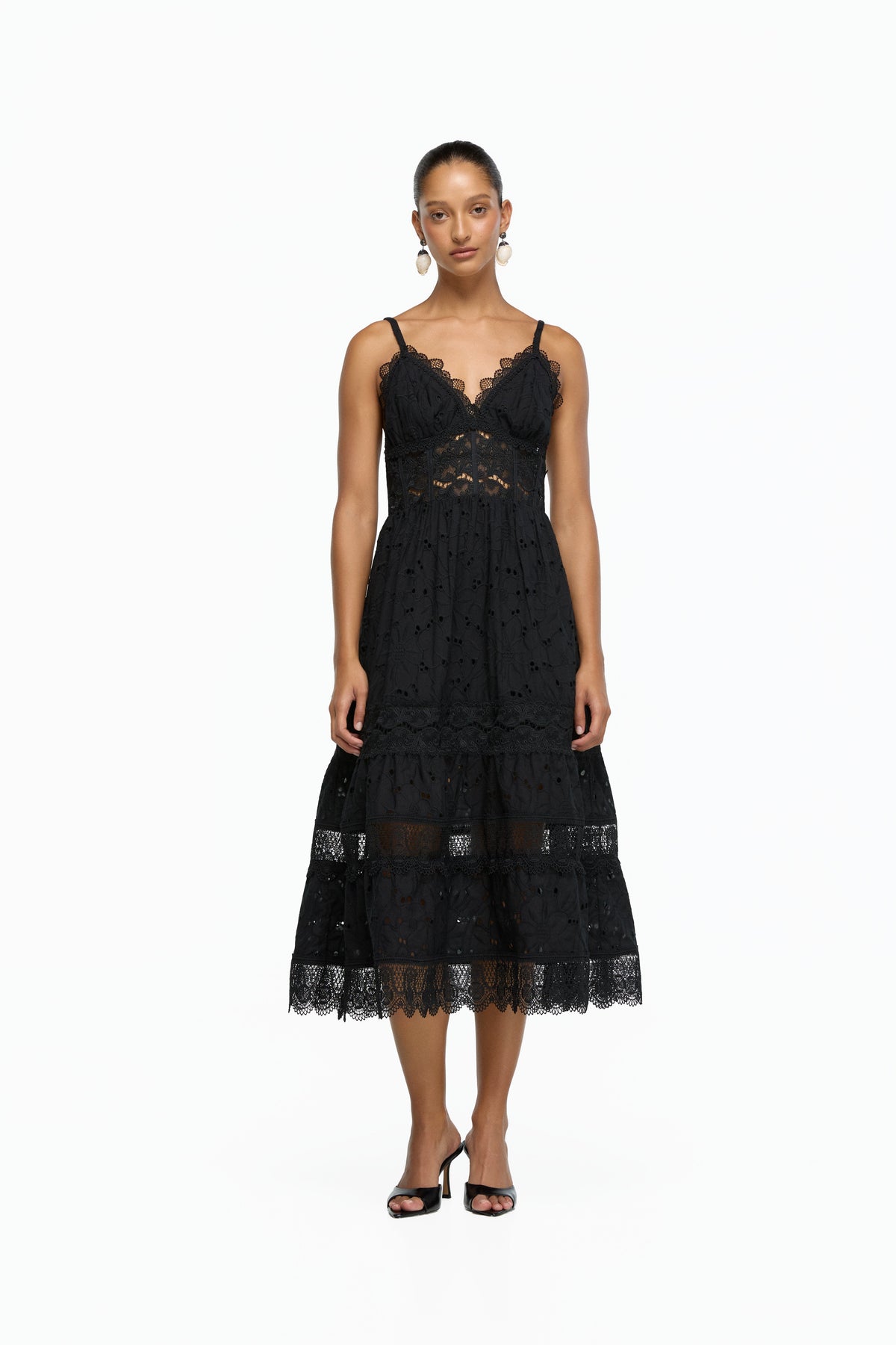 PENELOPE MIDI DRESS BLACK