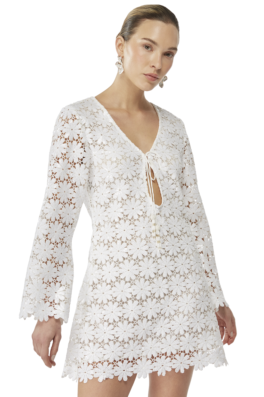 SERAPHINE MINI DRESS WHITE